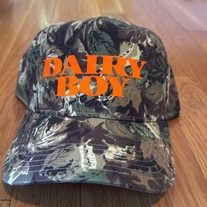 DAIRY BOY camo trucker hat
